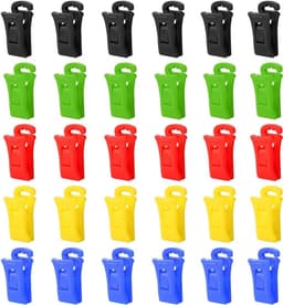 30 stuks sokkenklemmen voor wasmachine en droger sokkenclips met haak sokkenhouder wasmachine sokkenclip direct in de lade 5 kleuren — thumbnail 1