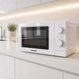 Heinner HMW-MD20IVWH Inverter Solo Magnetron Vrijstaand 19 Liter - 700W met 5 Vermogensniveaus - Inverter Technologie voor Gelijkmatig Verwarmen - Ontdooifunctie & Timer - Mechanische Bediening - Wit — thumbnail 3