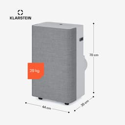 Klarstein Mobiele Airco AireLux Draagbare Airconditioner - 14.000 BTU, Smart App & Voice Control, voor kamers tot 30 m², 4-in-1 Koelen, Ontvochtiger, Ventilator & Slaapstand, Stil, Window Kit Inbegrepen, Grijs - Mobiele Airconditioner — thumbnail 3