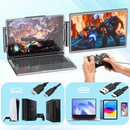 14" HDeye PM14R Draagbare Monitor – FHD 1920x1200 IPS, Dual USB-C, Mini HDMI, Ultra Slim – Voor Laptop, Telefoon, Gaming — thumbnail 10