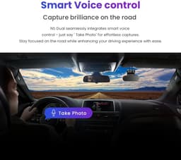 Cherrys Finds - Dashcam - Dashcam Met Voor- En Achtercamera - 4K Ultra HD - Dashcam voor auto - Met 64GB SD Kaart - Zwart — thumbnail 2