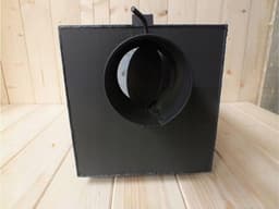 Rookoven - Rookkast metaal - Buiten koken - Luchtregulering - 40 x 25 x 25 cm - Zwart — thumbnail 2