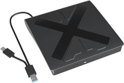 Externe DVD Brander - Draagbare Lezer - Bestanden Archiveren - USB 3.0 Type C - 2 MB Cache - Zwart — thumbnail 1