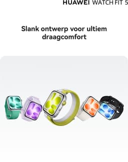 HUAWEI WATCH FIT 5 Zwart Smartwatch - Premium ontwerp - Geavanceerde Buiten workoutmogelijkheden - Professioneel gezondheidsmonitoring met TruSense - Compatibel met iOS & Android — thumbnail 9