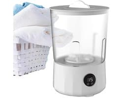 Mini-wasmachine, 1,5 liter wasmachine voor buiten, 3 wasprogramma's, oplaadbare sokkenwasmachine, geschikt voor thuis, op reis en in studentenkamers.