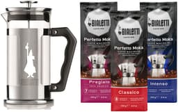 Bialetti Coffee Press Presioza 350ml + Bialetti koffie proefpakket 3 x 250gr — thumbnail 1
