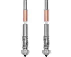 3D Printer Mondstukken - Printkop Vervanging - 3D Prints Maken - Hoge Temperatuur Bestendig - 0.4 mm - Zilverkleurig