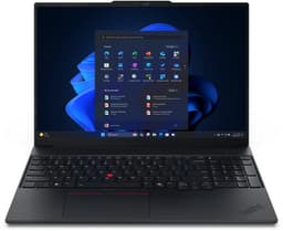 Lenovo ThinkPad E16 Gen 3 (Intel) Copilot+ PC Intel Core Ultra 7 258V Laptop 40,6 cm (16") WUXGA 32 GB LPDDR5x-SDRAM 512 GB SSD Wi-Fi 6E (802.11ax) Windows 11 Pro Zwart Engels — thumbnail 1