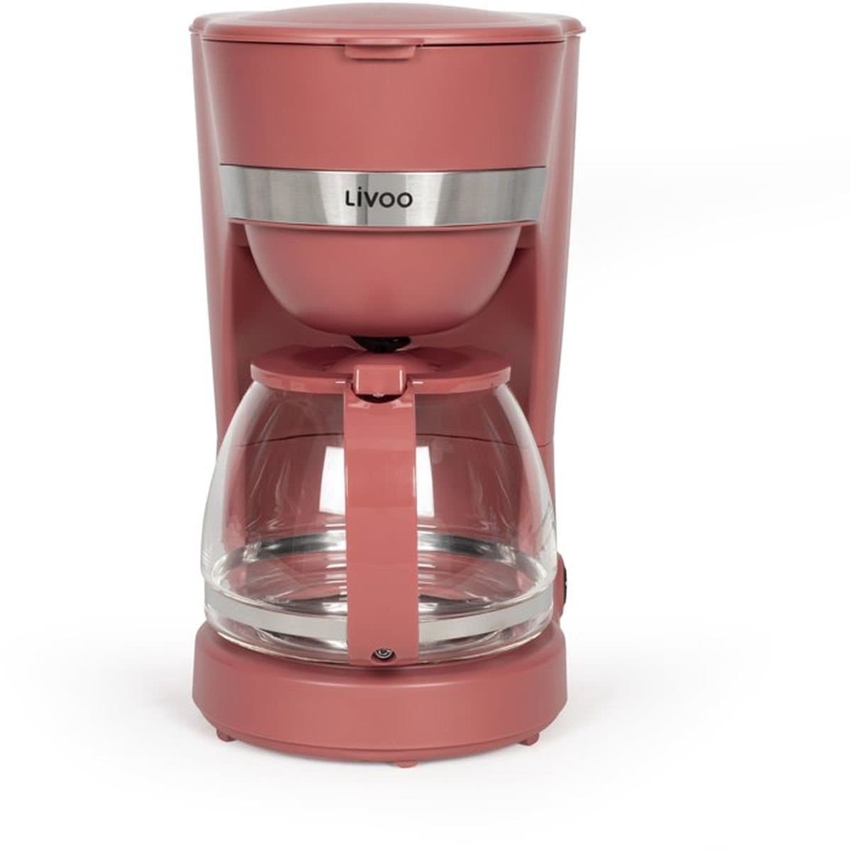 Elektrisch koffiezetapparaat - LIVOO - DOD200RC - 750 W - 1,25 L - 10 tot 12 kopjes - Chilirood — afbeelding 1