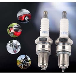 geschikt voor MTD 95110292 75110292 Toortsmotor 131039 Twee F6RTC bougies voor een grasmaaier. — thumbnail 2