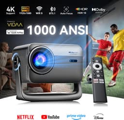 Blackview PV1000 Max Beamer - 18000 Lumens-1080P FHD-4K Decodering-Dolby Audio-VIDAA OS-360° Gimbal- Netflix YouTube Disney+- Thuiscinema Buiten-Spelmodus-TOF Autofocus — thumbnail 1