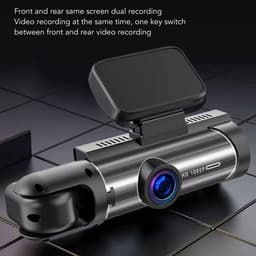 Dailygoods - Full HD Dashcam - 360 Graden Draaibare Lens - 3,16 Inch Scherm - Bewegingsdetectie - Achteruitrijzicht - Voor Auto - Zwarte kleur — thumbnail 3