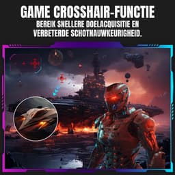 Quvo® Gaming Monitor 240hz - Gaming Monitor -Zwart - ‎‎19cm x 55cm x 42cm; 3.88 kg — thumbnail 4