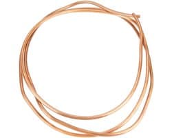2 meter zachte koperen buis met een binnendiameter van 4 mm en buitendiameter van 5 mm, ideaal voor koelsystemen en HVAC-toepassingen