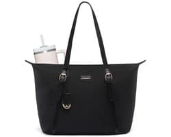 Moderne laptoptas voor dames - Ruime shopper met vak voor laptop tot 15,6 inch - Waterafstotend en lichtgewicht