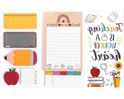 Ondersteunende Notitieblokken voor Leraren - Sterke Plaknotities voor School en Classroom - Perfect Cadeau voor Docenten