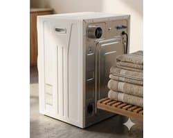 Wasdroger 3 kg – CompactDry Pro 1020W Luchtafvoerdroger Voorlader, 40L Capaciteit, 3 Droogprogramma’s, Compact & Energiezuinig – Wit Bella