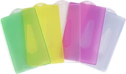 Transparante ID Kaarthouders - 5 Stuks Plastic Kaartbeschermers voor School, Kantoor en Paspoorten — thumbnail 1