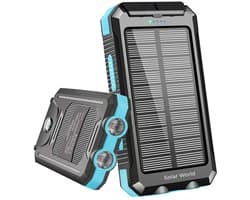 powerbank met zonnepaneel - geschikt voor iphone -geschikt voor samsung- zonneenergie - 10000mah - powerbanks -noodpakket- solar -