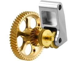 Extruder Tandwiel - 3D Printer Onderdeel - Gelijkmatige Materiaalstroom - Schuin Getand Ontwerp - 40 g - Goud