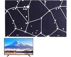 Tv-stofhoes - Decoratieve hoes - Scherm beschermen - Halfgesloten achterkant - 32-65 inch - Sterrenkaart