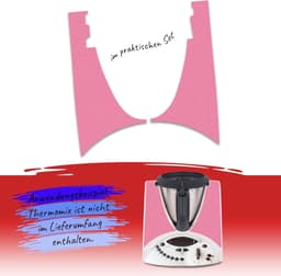 Decoratieve Beschermfolie voor Keukenmachine - Kwalitatieve Sticker voor TM31 - Luxe Lichtroze Glitter Design — thumbnail 4