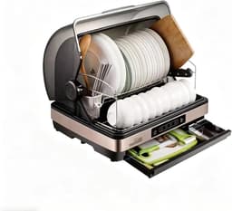 Draagbare Vaatwasser - Compacte unit - Thuisgebruik Keuken - Vijf Wasprogramma's - 42 Liter Capaciteit - Wit — thumbnail 1
