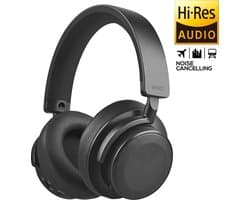 WiseQ ANCX100 Noise Cancelling Koptelefoon – Draadloze ANC Koptelefoon Bluetooth aptX – Over Ear – 30 Uur Batterij – Met Microfoon – Zwart