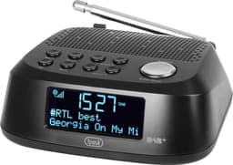 Trevi - Elektronische klokradio met digitale ontvager, DAB / DAB+, RC 80D4 DAB, zwart — thumbnail 1