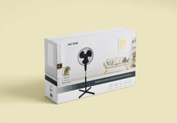 ACME staande ventilator | Zwart | Kruisvoet | 3 Standen | Verstelbaar — thumbnail 2