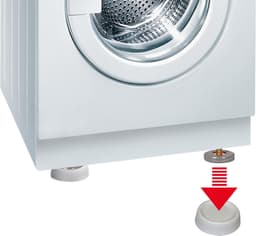 Scanpart trillingsdempers wasmachine rond - Geschikt voor AEG Bosch Miele Samsung Siemens - Wit - Universeel - Set van 4 stuks — thumbnail 2