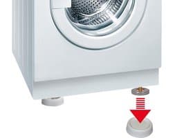 Scanpart trillingsdempers wasmachine rond - Geschikt voor AEG Bosch Miele Samsung Siemens - Wit - Universeel - Set van 4 stuks — thumbnail 1