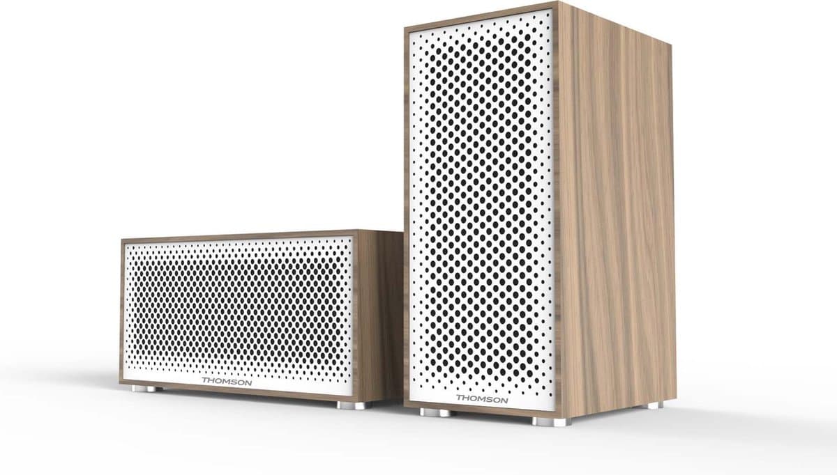 Thomson Multiroom Basisset - Draadloze speaker - Bluetooth - Wit — afbeelding 1