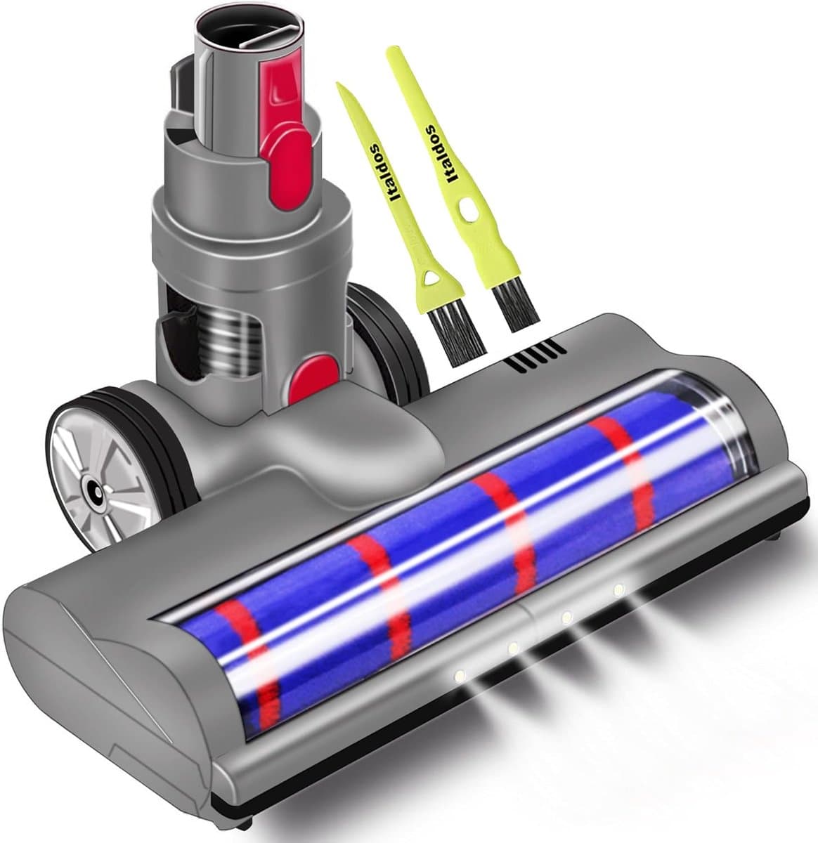 Elektrische roterende borstel Turbo compatibel met Dyson V7 V8 V10 V11 V15 - met led-verlichting — afbeelding 1