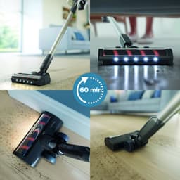 Philips Steelstofzuiger Draadloos XC3033/01 - Zuigmond met LED verlichting - Zonder Zak - Met Kruimeldief - Batterijduur tot 60 min - Lichtgewicht - Zwart — thumbnail 3