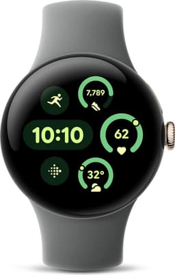 Google Pixel Watch 3 LTE 41mm Aluminium Case Champagne Gold - Hazel Band — thumbnail 1