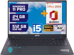 GMR - 15.6 Inch Full HD Laptop - Intel Core i5 - 24GB DDR5 RAM - 512GB SSD - Office 2024 - Windows 11 Pro voor Thuis, Office en Studie notebook — thumbnail 1