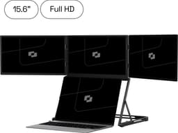 Screenmate® Panorama Portable Monitor 15,6” - Draagbare Monitor - Extra Scherm Laptop - Draagbaar Beeldscherm - Zwart — thumbnail 1
