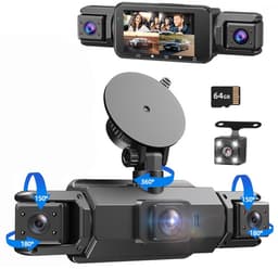 4-kanaals rijrecorder 1080P HD rijrecorder G-sensor voor- en achtercamera WIFI — thumbnail 1