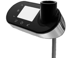 Plieger Nexus thermostaat WIFI 14x6.6x6cm ovaal chroom/zwart