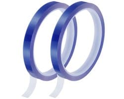Techidna® - Hittebestendige Kapton Tape - Blauw - 10mm x 66m (2x33m) - Voor 3D-Printer, Solderen & Isolatie
