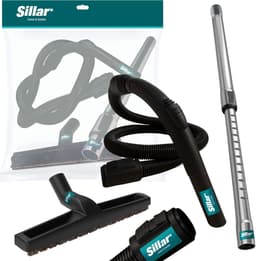 Sillar, set 3 accessoires voor stofzuigers: zuigslang 200 cm, telescopische buis 56-92 cm, stofzuigerborstel, mondstuk met natuurlijke borstelharen, vervanging voor KARCHER A MV SE WD — thumbnail 1