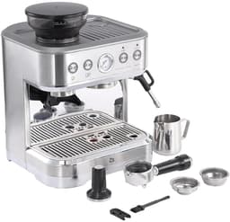 Deniva - Koffiemachine met Bonen - Espressomachine - Koffiemolen - 15 Bar - Melkopschuimer - Halfautomatisch - Alles in één — thumbnail 2