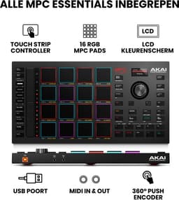 AKAI MPC Studio II - Muziekproductiestation Sampler MIDI USB - Zwart — thumbnail 4