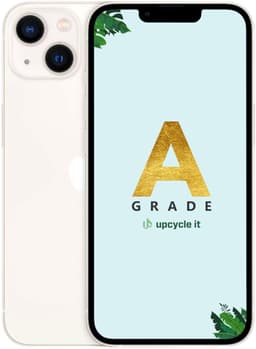 upcycle it Apple iPhone 13 (Refurbished) Grade A 15,5 cm (6.1") Dual SIM iOS 17 5G 128 GB Wit — thumbnail 1