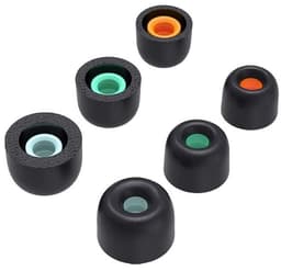 Set van schuimtips voor Sony in-ear Memory Foam oordopjes- Eartips WF-1000XM5 / WF-1000XM4 - 3 paar - 3 maten - Zwart — thumbnail 1