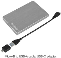 Draagbare Externe Harde Schijf 1TB | Slank Aluminium | USB 3.2 Gen 1 | Voor Windows en Mac — thumbnail 5