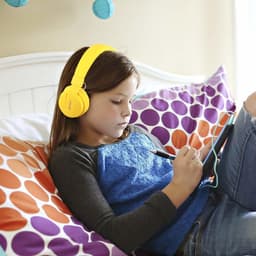 iPad Koptelefoon Kinderen - Hoofdtelefoon Kids Verstelbaar - On-Ear Volumebegrenzing - Geel — thumbnail 4