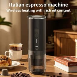 Primaro Koffiezetapparaat - Koffiemachines - Elektrisch Koffiezetapparaat - Draadloos - Draagbaar - Oplaadbaar - Dolce Gusto Capsules & Gemalen koffie — thumbnail 3