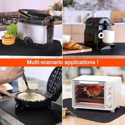 Hittebestendige Siliconen Mat voor Heteluchtfriteuse - Vuurvaste Antislip Aanrechtbeschermer 40 x 60 cm — thumbnail 4